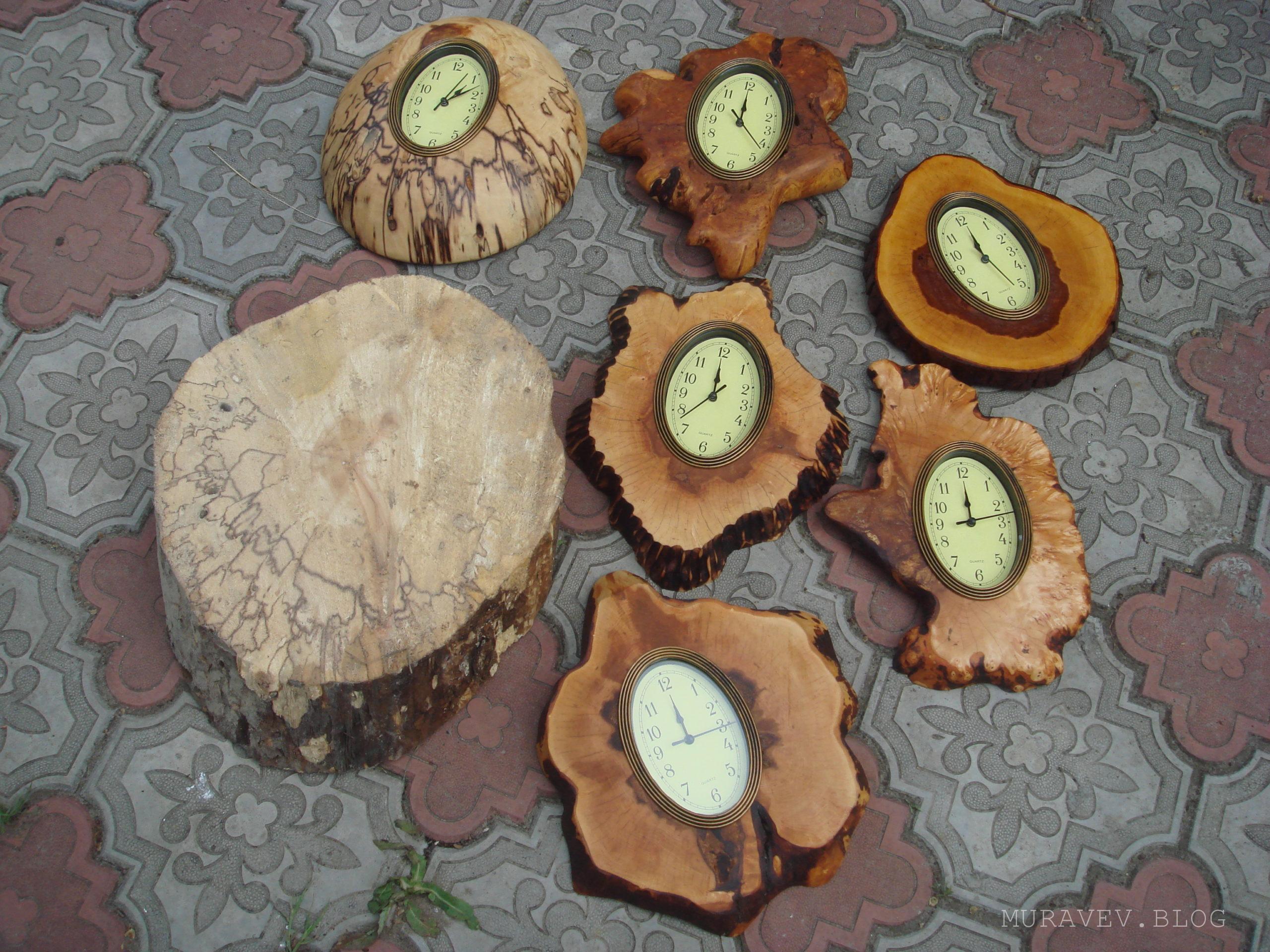 Часы под стеклом в деревянном обрамлении своими руками